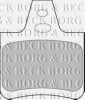 BORG & BECK BBP1550 Brake Pad Set, disc brake